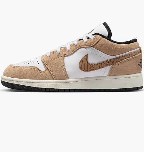 Кроссовки Air Jordan 1 Low Se Brown Elephant Gs White/Brown DZ5368-201_image_2