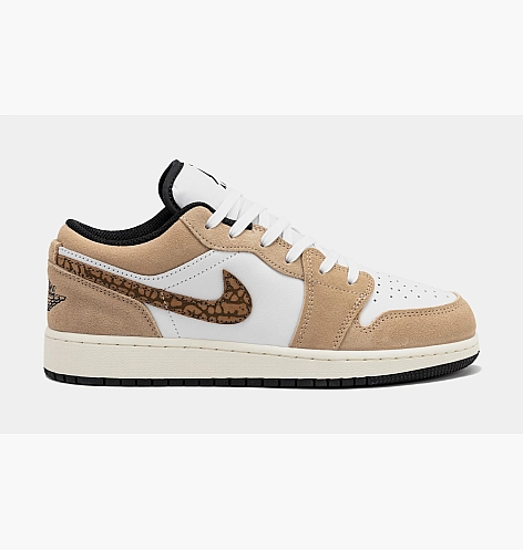 Кроссовки Air Jordan 1 Low Se Brown Elephant Gs White/Brown DZ5368-201_image_1