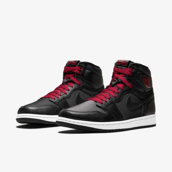 Aj1 cheap black satin