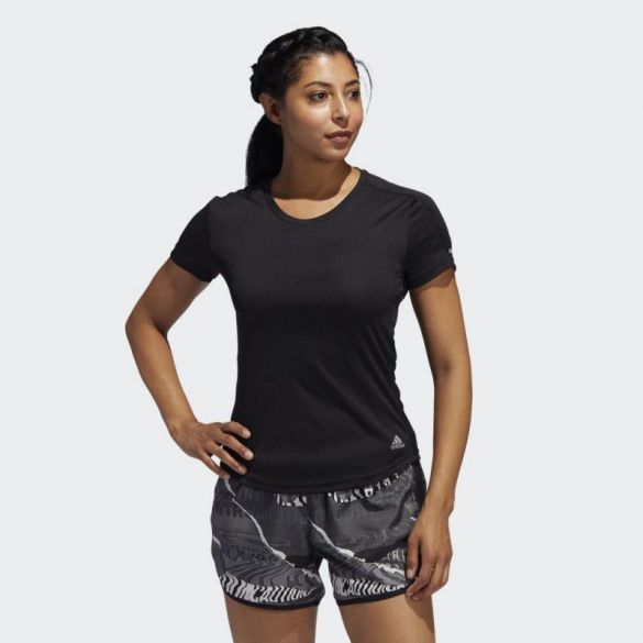 Женская футболка Adidas Run It Tee W Black FL7802_image_1
