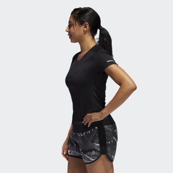 Женская футболка Adidas Run It Tee W Black FL7802_image_2