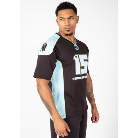 Футболка Gorilla Wear Athlete T-shirt 2.0 Brandon Curry Black/Light Blue 90548922_image_3