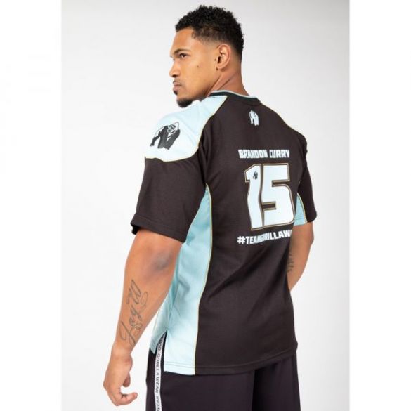 Футболка Gorilla Wear Athlete T-shirt 2.0 Brandon Curry Black/Light Blue 90548922_image_5