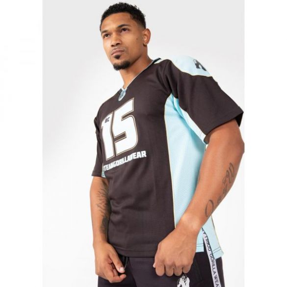 Футболка Gorilla Wear Athlete T-shirt 2.0 Brandon Curry Black/Light Blue 90548922_image_6