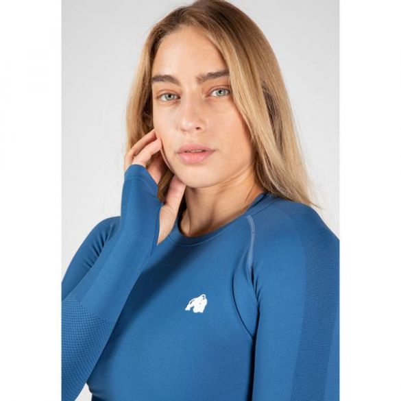 Лонгслів Gorilla Wear Hilton Seamless Long Sleeve Blue 91603300_image_4