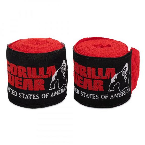 Бинти боксерські Gorilla Wear Boxing Hand Wraps Red 99908500_image_5
