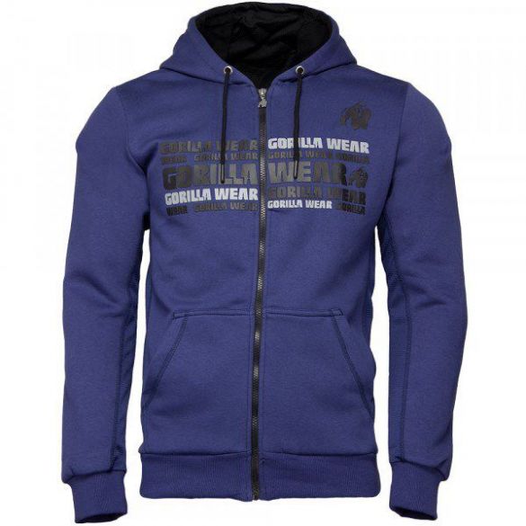 Кофта Gorilla Wear Bowie Mesh Zipped Hoodie M Navy Blue (9070630002)_image_1