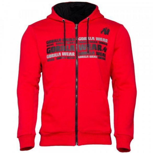 Кофта Gorilla Wear Bowie Mesh Zipped Hoodie M  Red (9070650002)_image_1