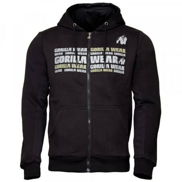 Кофта Gorilla Wear Bowie Mesh Zipped Hoodie M Black (9070690002)_image_1