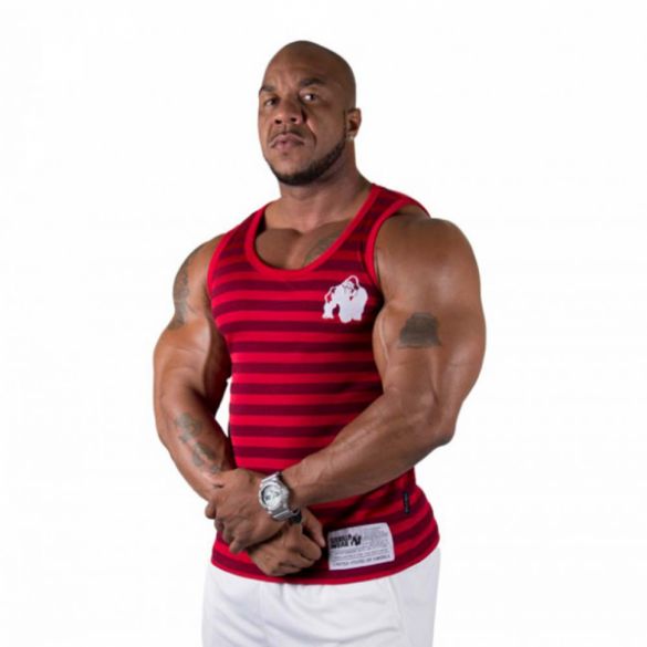Майка Gorilla Wear Stripe Stretch Tank Top Red 90405500_image_1