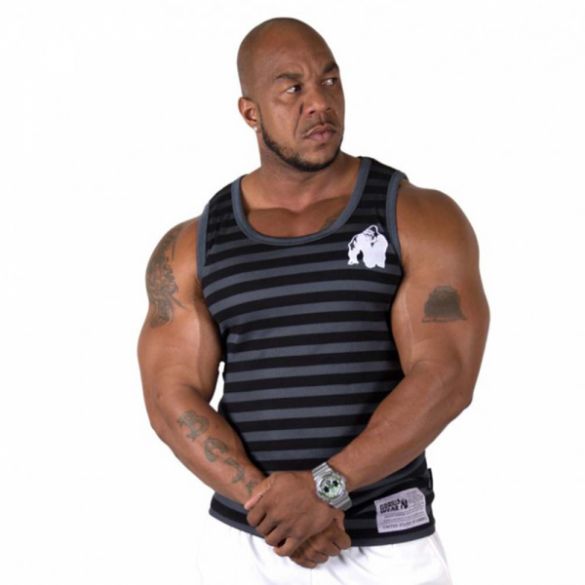 Майка Gorilla Wear Stripe Stretch Tank Top Black 90405900_image_1