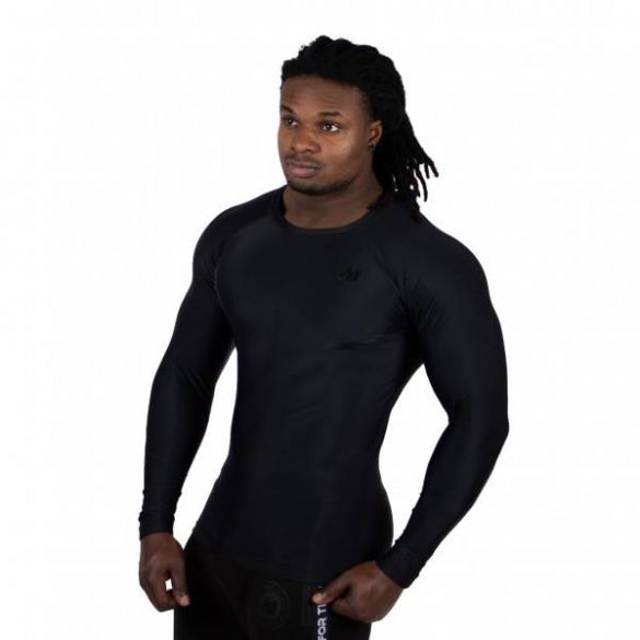 Рашгард Gorilla Wear Hayden Compression Longsleeve Black / Black 90602900_image_4