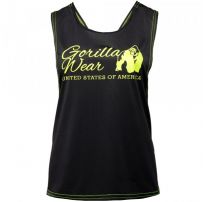 Майка Gorilla Wear Odessa Cross Back Tank Top Black / Neon Lime 91103904_image_2
