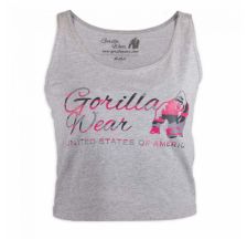 Майка Gorilla Wear Oakland Crop Tank Top Gray / Pink 91105806