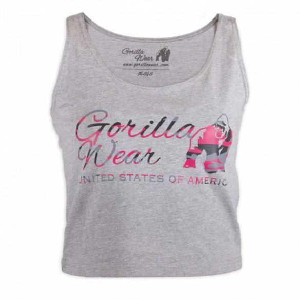 Майка Gorilla Wear Oakland Crop Tank Top Gray/Pink 91105806_image_2