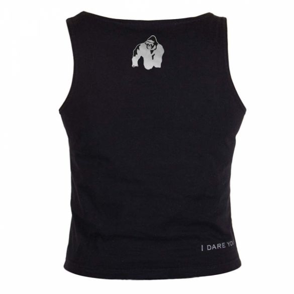 Майка Gorilla Wear Oakland Crop Tank Top Black / Neon Orange 91105925_image_4