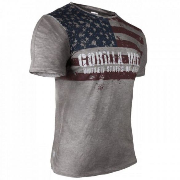 Футболка Gorilla Wear Gorilla Wear USA Flag Tee Gray 90505800_image_2