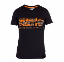 Футболка Gorilla Wear Sacramento V-Neck T-Shirt Black / Neon Orange 90512925