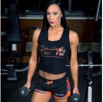 Шорты Gorilla Wear Denver Shorts Black/Neon Orange 91908925_image_2