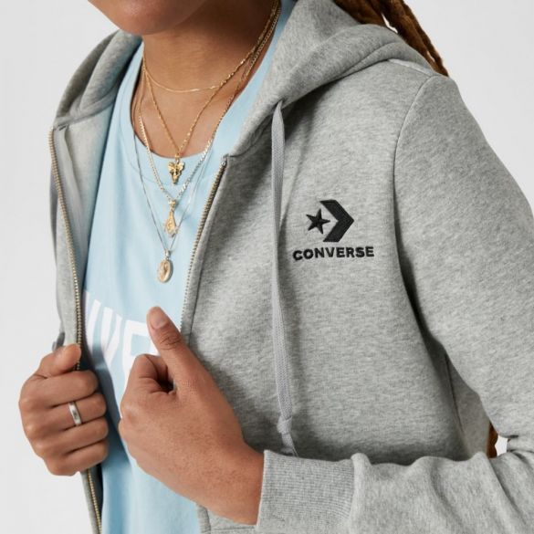 Толстовка Converse Star Chevron Emb Fz Hoodie BLK 10008818-035_image_4