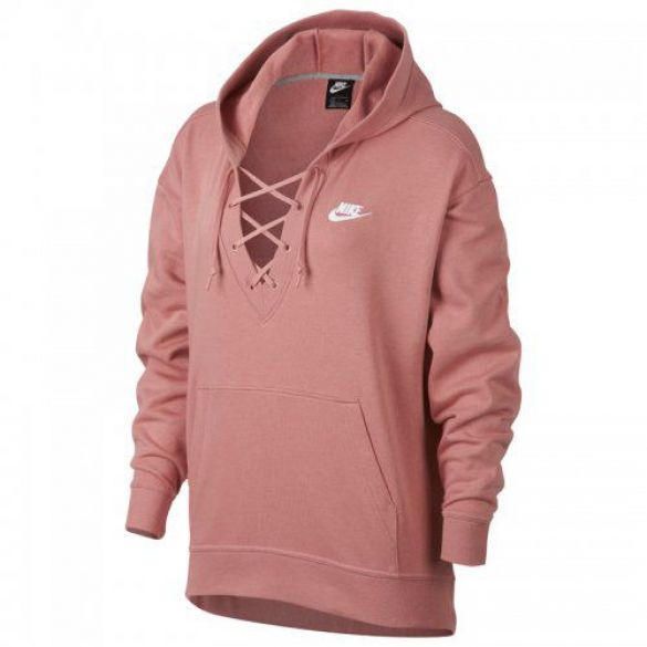 Женская толстовка Nike W Nsw Club Hoodie Laceup 929531-685_image_1