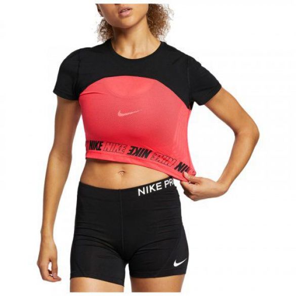 Женская футболка Nike W Np Sprt Dstrt Top Ss AQ0065-850_image_1