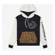 ТОЛСТОВКА CONVERSE LEOPARD POCKET STAND OUT GO TO HOODIE 10023053-281