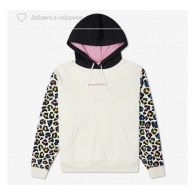 ТОЛСТОВКА CONVERSE STAND OUT LEOPARD SLEEVE GO TO HOODIE 10023080-281