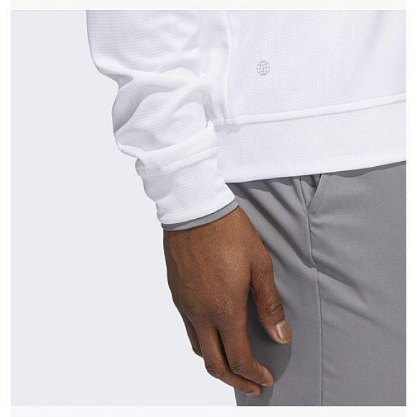 Лонгслив Adidas Quarter-Zip Pullover White Hg8838_image_4