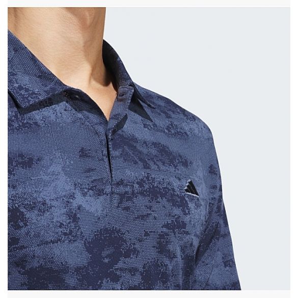 Поло Adidas Go-To Printed Mesh Polo Shirt Blue IU4428_image_3