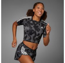 Футболка Adidas Own the Run 3-Stripes Allover Print IK5012