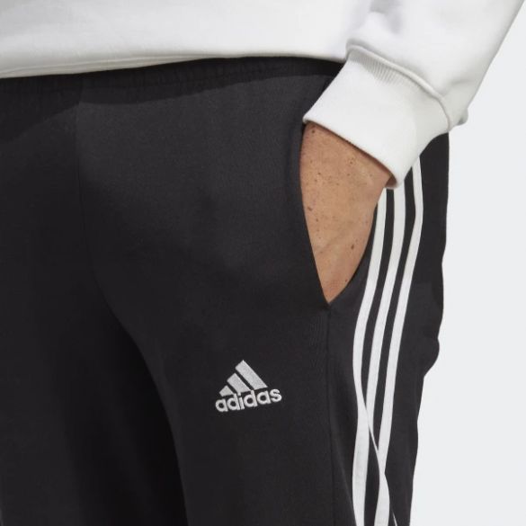 Джоггери Adidas Essentials Single Jersey Tapered Open Hem 3-Stripes IC0044_image_6