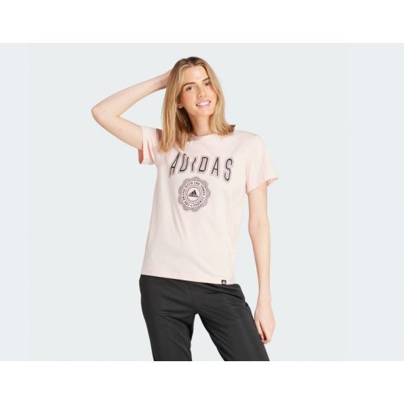 Футболка жіноча Adidas Pink Collegiate Graphic Tee IZ1158_image_1