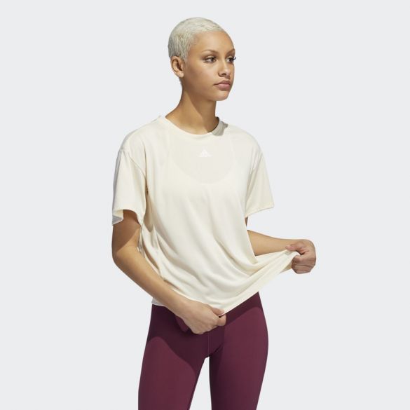 Жіноча футболка Adidas Aeroready 3-Stripes H51186_image_6