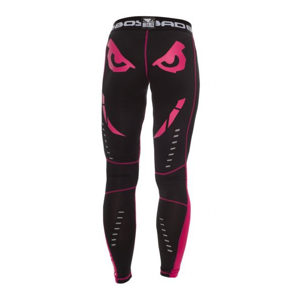 Компрессионные штаны женские Bad Boy Leggings Black/Pink _image_4