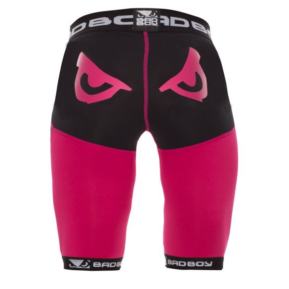 Компрессионные шорты женские Bad Boy Compression Shorts Black/Pink _image_2