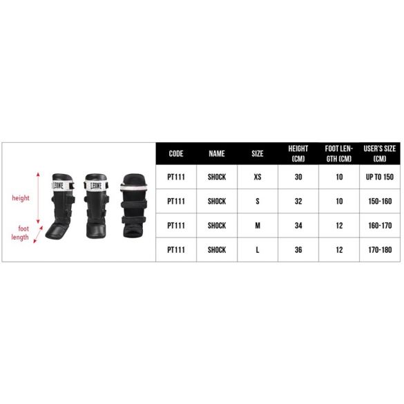 Защита голени Leone Shock Black 500040 _image_2
