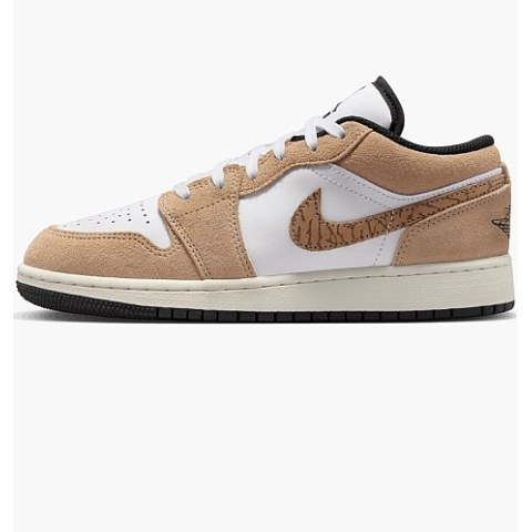 Кроссовки Air Jordan 1 Low Se Brown Elephant Gs White/Brown DZ5368-201_image_2