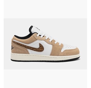 Кроссовки Air Jordan 1 Low Se Brown Elephant Gs White/Brown DZ5368-201