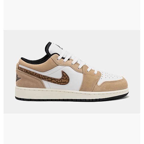 Кроссовки Air Jordan 1 Low Se Brown Elephant Gs White/Brown DZ5368-201_image_1