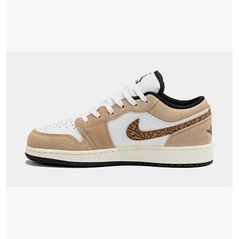 Кроссовки Air Jordan 1 Low Se Brown Elephant Gs White/Brown DZ5368-201_image_4