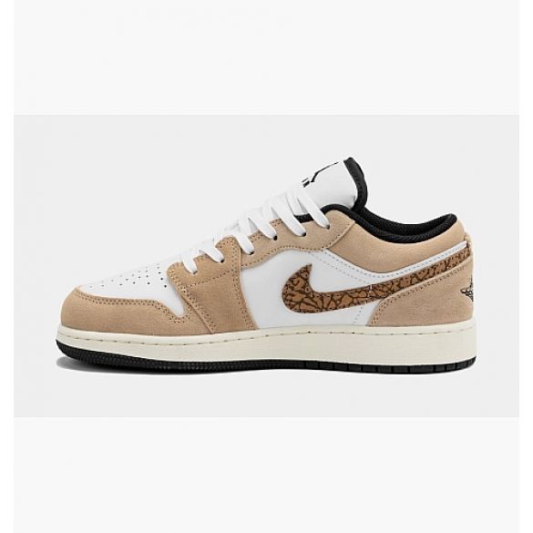 Кроссовки Air Jordan 1 Low Se Brown Elephant Gs White/Brown DZ5368-201_image_4