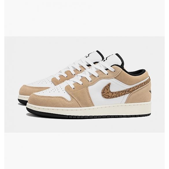 Кроссовки Air Jordan 1 Low Se Brown Elephant Gs White/Brown DZ5368-201_image_5