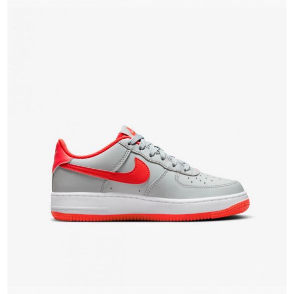 Nike air force 1 grey red best sale