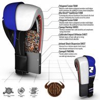 Боксерські рукавички RDX Quad Kore Blue 10127_image_3
