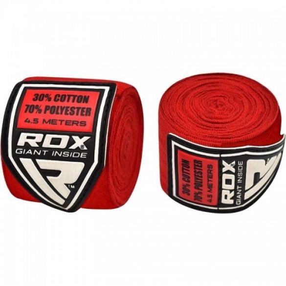 Бинты боксерские RDX Fibra Red 10405_image_1