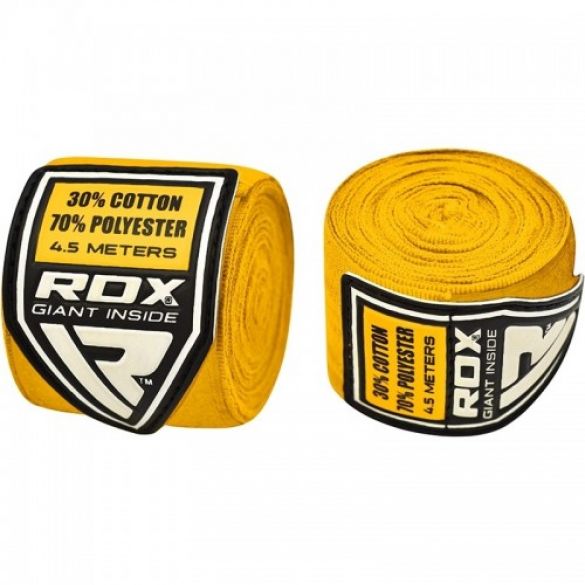 Бинты боксерские RDX Fibra Yellow 10406_image_1