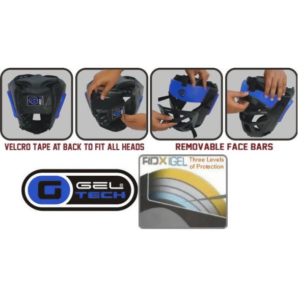 Боксерський шолом тренувальний RDX Guard Blue 10503_image_4