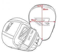 Лапи боксерські RDX Leather Red 40241