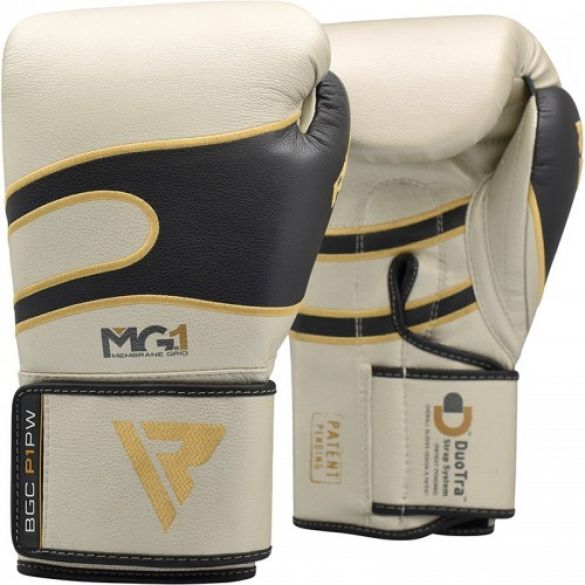 Боксерські рукавички RDX Leather Pearl White 40247_image_1
